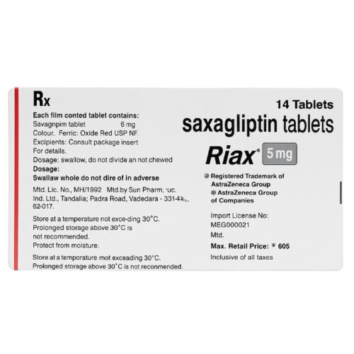 Riax 5 Mg (Saxagliptin)