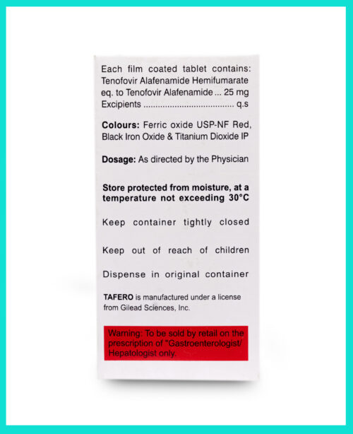 Tafero 25 Mg (Tenofovir Alafenamide) - Image 3