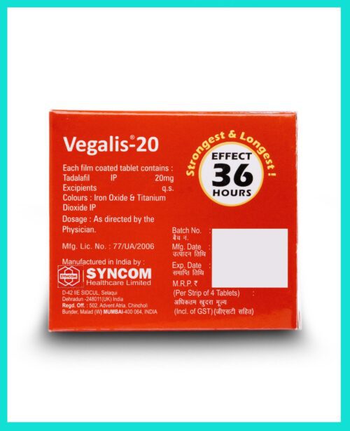 Vegalis 20 Mg (Tadalafil) - Image 3