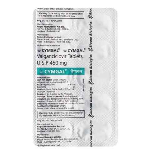 Cymgal 450 Mg (Valganciclovir)