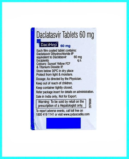 DaciHep 60 Mg (Daclatasvir Dihydrochloride) - Image 3