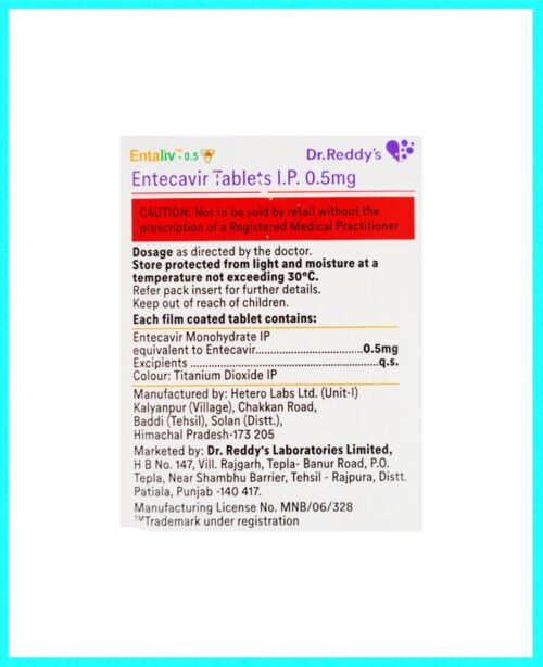 Entaliv 0.5 Mg (Entecavir) - Image 3