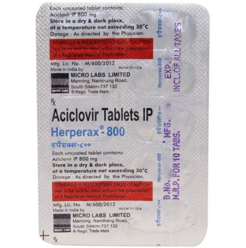 Herperax 800 Mg (Aciclovir)