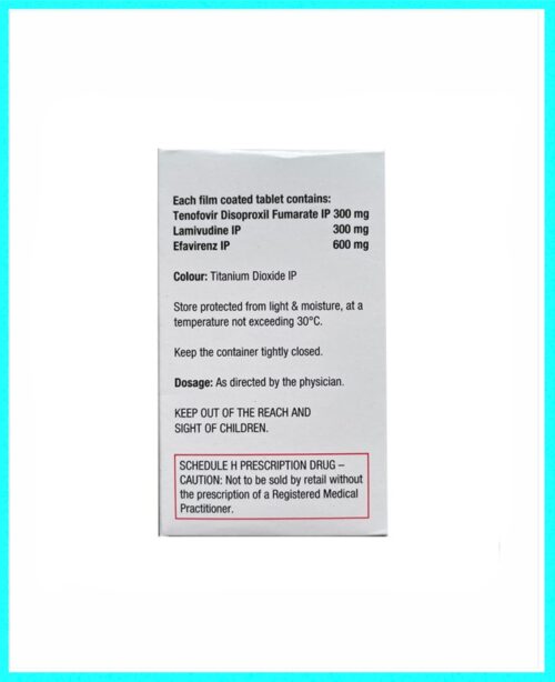 Telura (Tenofovir Disoproxil Fumarate, Lamivudine & Efavirenz) - Image 2