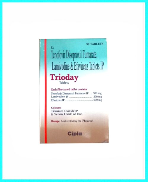 Trioday (Efavirenz + Lamivudine + Tenofovir disoproxil fumarate) - Image 2