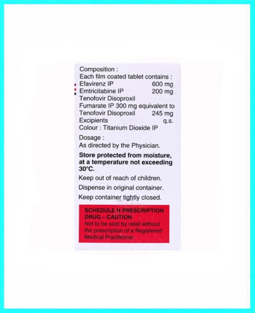 Vonavir (Tenofovir Disoproxil Fumarate, Emtricitabine, Efavirenz) - Image 2