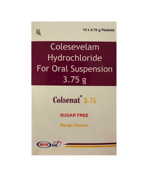Colsenat 3.75 Oral Suspension Mango Sugar Free (Colesevelam)