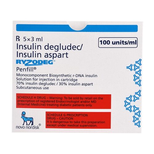 Ryzodeg 100IU (Insulin Degludec + Insulin Aspart)